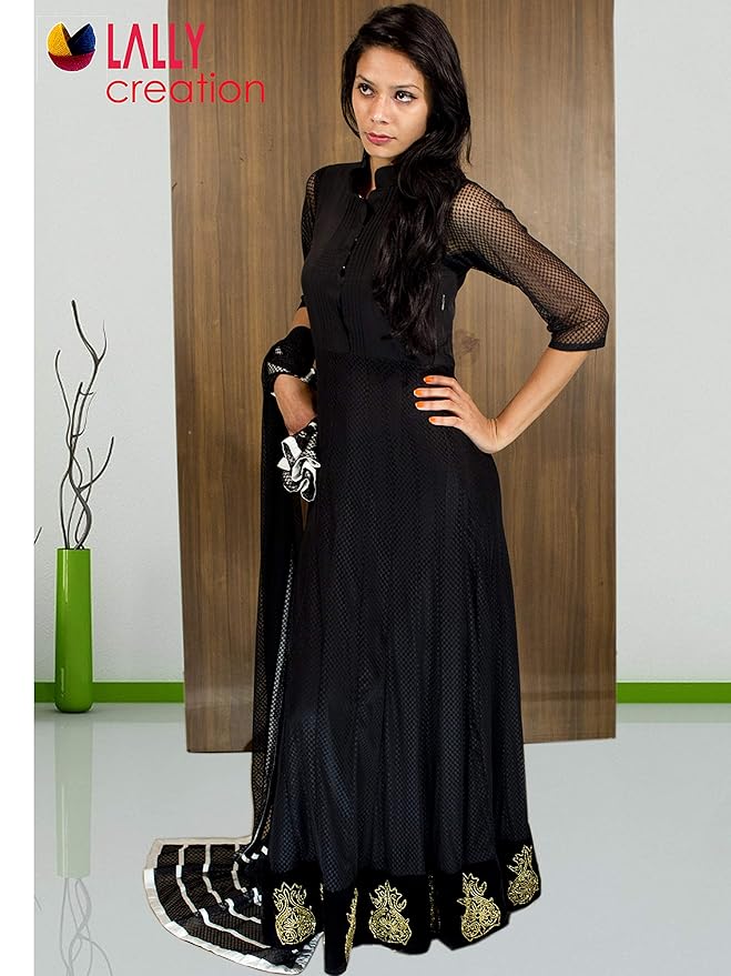 Designer Black lehenga