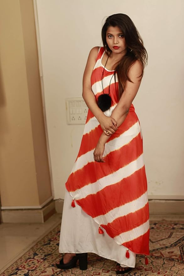 One piece 2 layer gown style dress for women